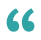 Blue quotation mark on black background.